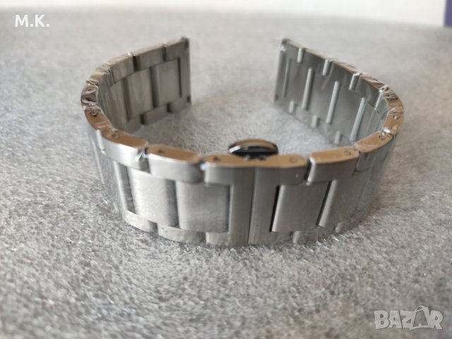    Масивна  , лята верижка   за часовник  от неръждаема стомана -22mm