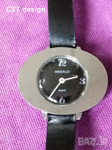 Много рядък Оригинал Часовник Швейцарски Megalo Дамски Механичен , снимка 2 - Дамски - 44062884