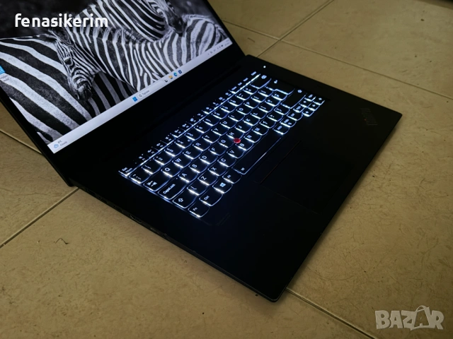 15.6' Full HD i7-8750H Lenovo ThinkPad P1  16GB DDR4/256GB NVMe/Nvidia Quadro P1000 4GB/Бат 4ч, снимка 5 - Лаптопи за работа - 53368375