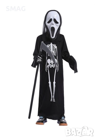 Детски карнавален костюм „Скелет с маска Scream“ за Halloween / Хелоуин_1230460