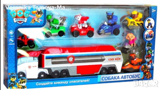 Камиони на Пес патрул със 7 героя музика и светлина