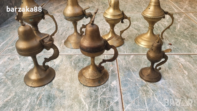 Месингово кандило Кандила 7 броя, снимка 3 - Антикварни и старинни предмети - 52205138