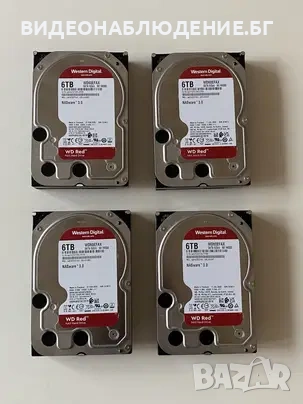 WD 6 TB RED -NAS. Лот от 4 диска, тествани без грешки.