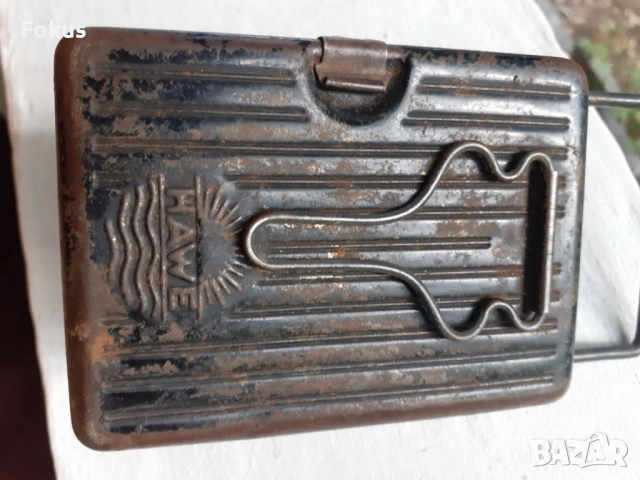 СТАР НЕМСКИ ФЕНЕР С ЛУПА HAWE ЛАМПА WW2 ВЕРМАХТ, снимка 3 - Антикварни и старинни предмети - 53519466