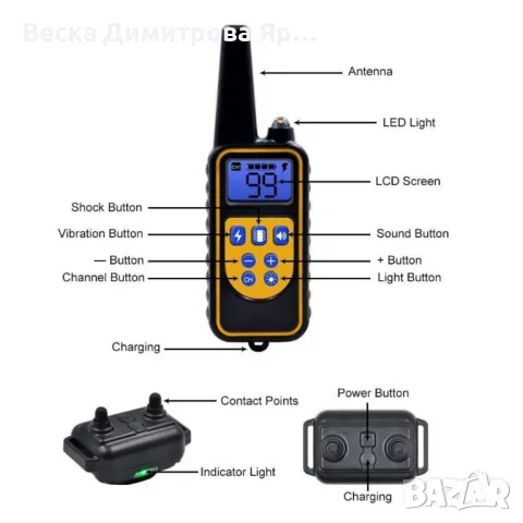 Електронен нашийник за обучение на кучета – Контрол, комфорт и безопасност във всяка тренировка, снимка 5 - За кучета - 48721740