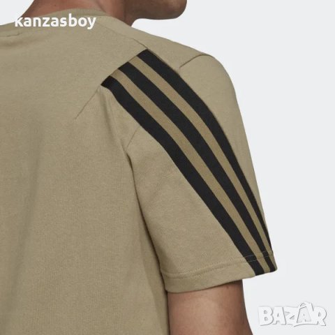 adidas Future Icons 3-Stripes Tee - Green - страхотна мъжка тениска КАТО НОВА, снимка 2 - Тениски - 40683445