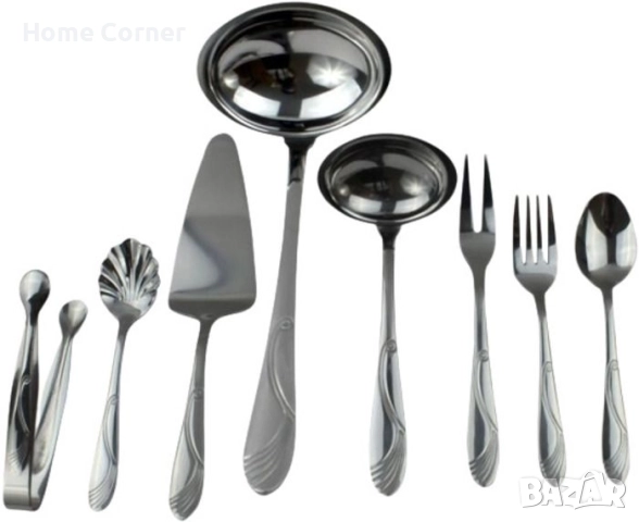 Комплект прибори за хранене Elekom – 72 части, неръждаема стомана, снимка 3 - Прибори за хранене, готвене и сервиране - 51442249