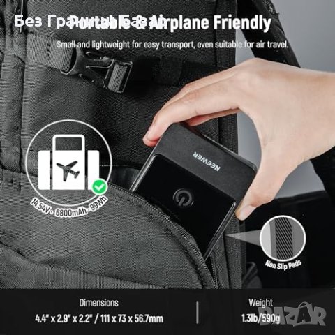 Нов NEEWER  Бързо Зареждане Множество Портове Мини Батерия За Видео Камера, снимка 5 - Чанти, стативи, аксесоари - 43194064