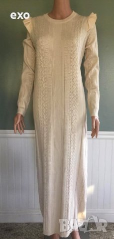 Макси зимна рокля, Елегантна дълга рокля, Ефектна зимна рокля, снимка 2 - Рокли - 43232219