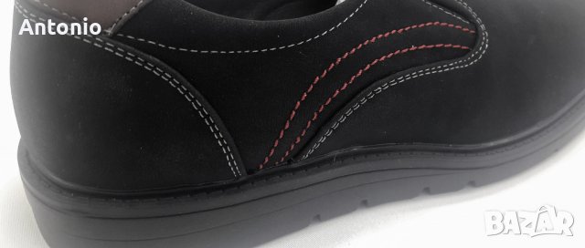 Мъжки обувки 3391 в черно, снимка 4 - Спортно елегантни обувки - 38360934