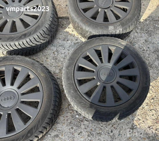 18" джанти 5х112 Audi - 8J et35 с зимни гуми 235/50/18 дот 2018, снимка 2 - Гуми и джанти - 51987196