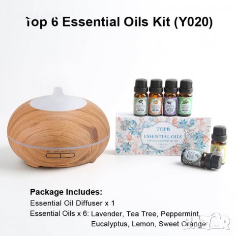 Арома Дифузер /12м. гаранция, снимка 2 - Овлажнители и пречистватели за въздух - 32731902