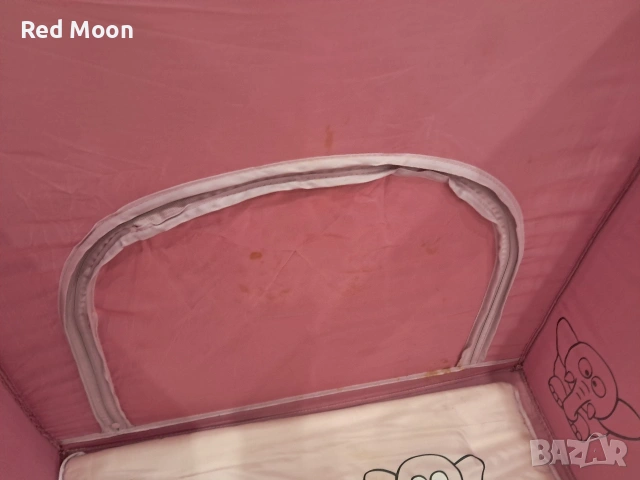 Детска кошара Cangaroo Bumbo – розова, снимка 7 - Бебешки легла и матраци - 53445987