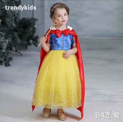Красива рокля на Снежанка с наметало и подарък диадема с панделка!!!Аксесоари!