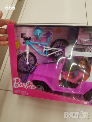 Барби с джип и велосипед, снимка 2 - Кукли - 43252467