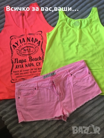 Два потника и къси панталонки-15лв.