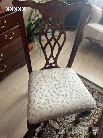 Стилна маса със шест стола , снимка 4 - Маси - 53594635