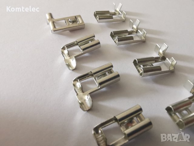 10 бр.  Конектор ъглов с контра 6.3 мм за автомобили, фарове , снимка 3 - Друга електроника - 35366701