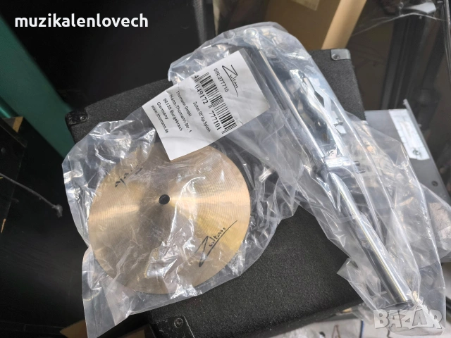 Чинел 8'', държач и стойка комплект за рототоми, снимка 2 - Ударни инструменти - 53598435