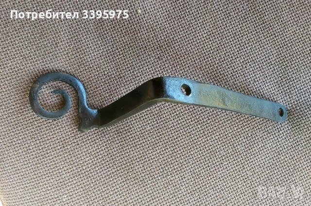 Антична кована дръжка за порта 19-ти век, снимка 4 - Антикварни и старинни предмети - 51474698