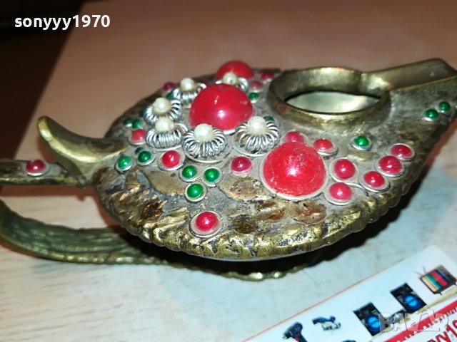 антика лампа-пепелник от франция 2912221515, снимка 3 - Антикварни и старинни предмети - 39136485