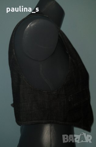Брандов дънков елек "М.A.P.P"®, снимка 3 - Корсети, бюстиета, топове - 26226492