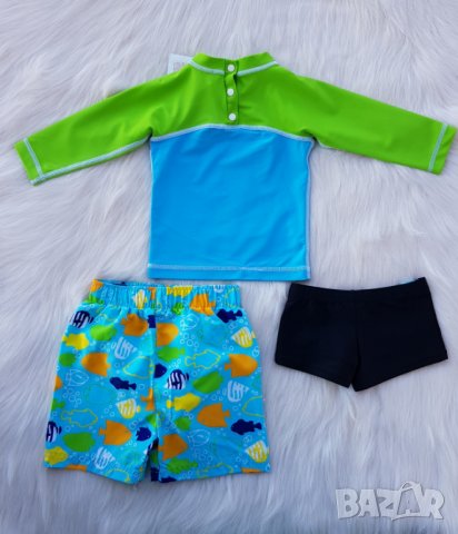 Детски бански и плажна блуза 9-12 месеца, снимка 9 - Бебешки бански - 37602722