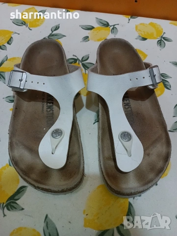 Birkenstock N 36 кожени чехли, снимка 2 - Чехли - 53407093