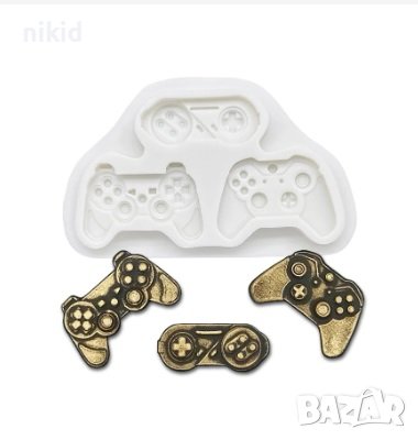 3 малки джойстик контролер силиконов молд форма фондан декор