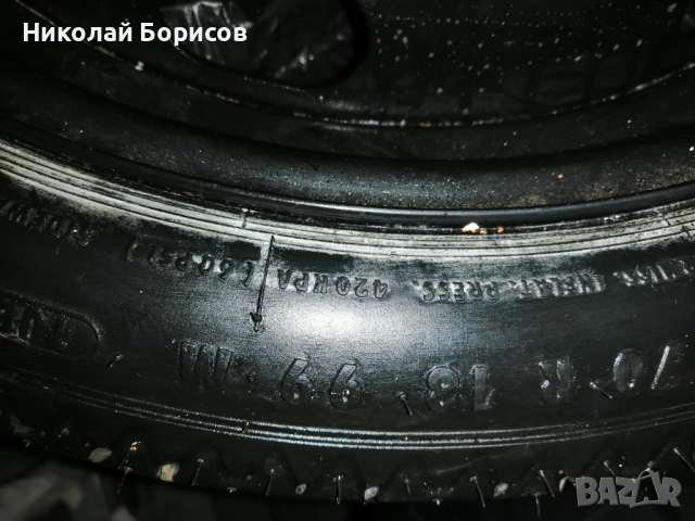 Патерица резервна гума Continental  свалена е от Тигуан 1.6 2017г , снимка 4 - Аксесоари и консумативи - 52550585