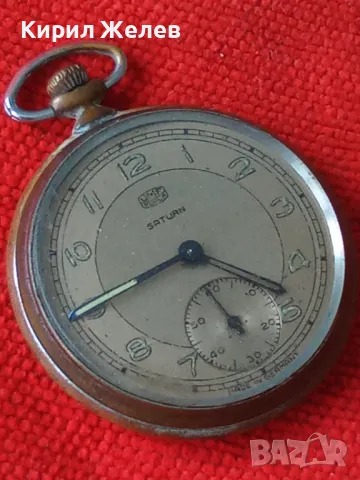 UMF RUHLA SATURN MADE in GERMANY Стар НЕМСКИ КОЛЕКЦИОНЕРСКИ ДЖОБЕН ЧАСОВНИК САТУРН РУХЛА 43959, снимка 18 - Джобни - 45029518