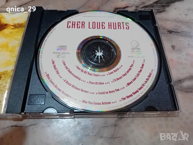 Cher - Love Hutrs, снимка 3 - CD дискове - 49044333