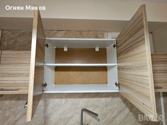 Кухня Явор ПДЧ 220/160см + комплект плотове и мивка, запазена, снимка 3 - Кухни - 53602911