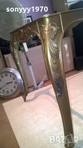 АНТИЧНА маса в цвят злато-мед/месинг-внос франция, снимка 13 - Антикварни и старинни предмети - 26284131