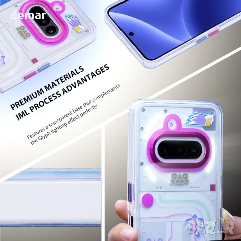 Ibywind калъф за Nothing Phone (3a) 5G, уникален патентован дизайн - Lumeneko, снимка 3 - Калъфи, кейсове - 52130650