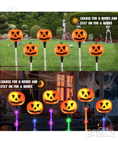 JOYIN 10 бр. Хелоуин слънчеви светлини за пътека, снимка 6 - Друга електроника - 53521165