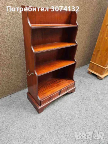 Библиотека с чекмедже и обков от месинг, снимка 3 - Шкафове - 48970440
