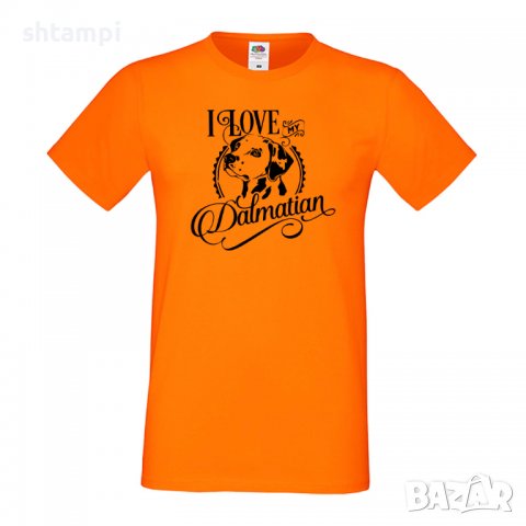 Мъжка тениска I Love My Dalmatian Dog,Куче, животно,подарък,изненада, снимка 8 - Тениски - 36933895
