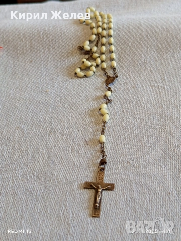 БРОЕНИЦА РОЗАРИУМ с КРЪСТ и МЕДАЛЬОН ДЕВА МАРИЯ КАТОЛИЧЕСКА 47103, снимка 8 - Други ценни предмети - 52492646