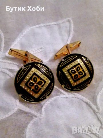 Копчета за ръкавели ,,Толедо голд,,, снимка 2 - Антикварни и старинни предмети - 37982949