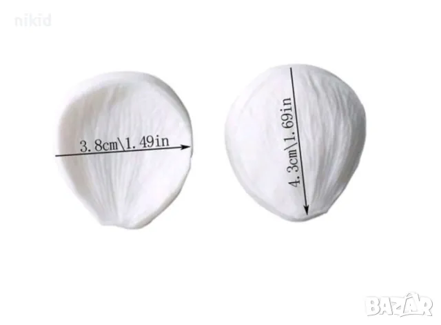 Анемоне Съсънки божур а] листо силиконов молд вейнър вайнър 2 части украса декор фондан, снимка 4 - Форми - 39455765