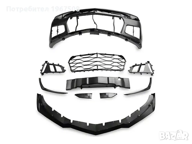 Предна броня ZL1 стил за Шевролет Камаро, снимка 5 - Части - 48476445