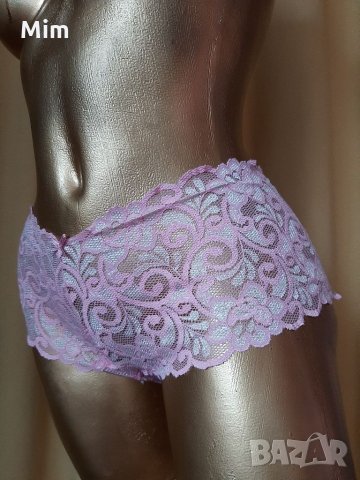 М/L Дантелени розови  бразилиянки , снимка 3 - Бельо - 33344362