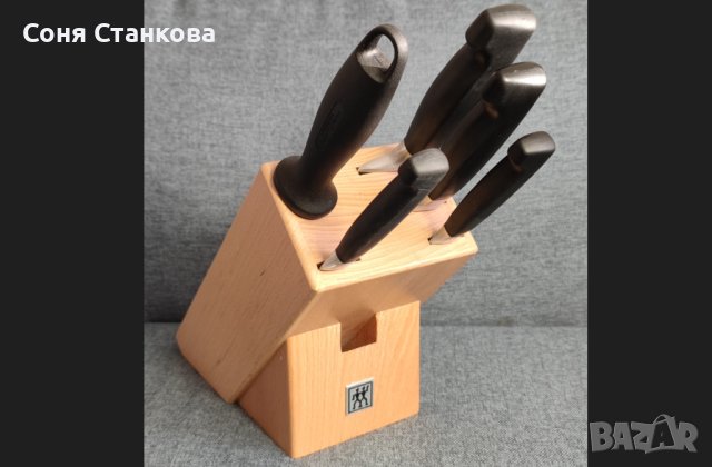 ZWILLING - FOUR STAR - Луксозен комплект кухненски ножове с блок, снимка 1 - Прибори за хранене, готвене и сервиране - 43182721