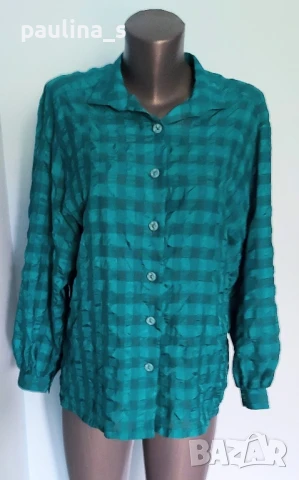 Три броя различни / Дамска риза в каре / памук и пясъчна коприна , снимка 10 - Ризи - 36563946