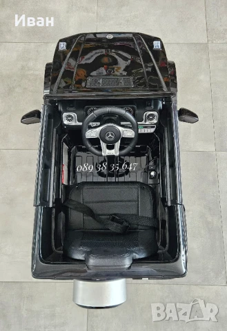 ТОП ЦЕНА!НОВО!Акумулаторен джип Mercedes G63 AMG с 12V батерия,EVA гуми,металик,USB, снимка 9 - Електрически играчки - 51187074