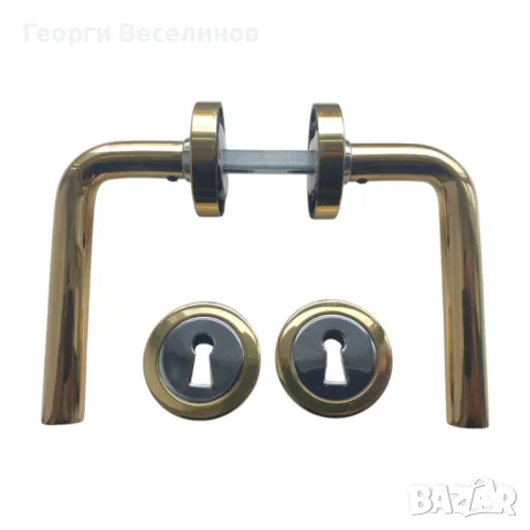 Дръжка за входна врата, Linea Bertomani, жълта