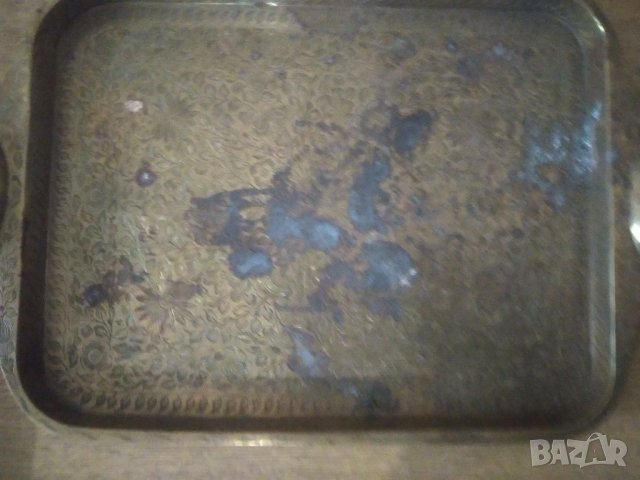 месингова табла,поднос арт нуво, снимка 2 - Други ценни предмети - 39105703