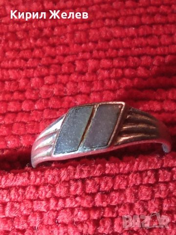 СТАР СЕДЕФЕН СРЕБЪРЕН РЕТРО АРТ ПРЪСТЕН СРЕБРО 925 МАЙСТОРСКА РЪЧНА ИЗРАБОТКА 40160, снимка 6 - Антикварни и старинни предмети - 42793851