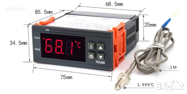 Терморегулатор за инкубатор термостат термо реле температурен контролер 220в, снимка 5 - Друга електроника - 40478526